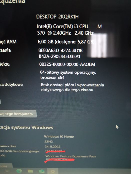 Laptop Asus K52J , 6GB RAM , Intel 2.4 GHZ , Dysk 120 GB
