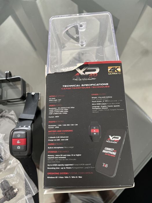 Câmara de filmar Wifi 4k XP40 Ultra HD