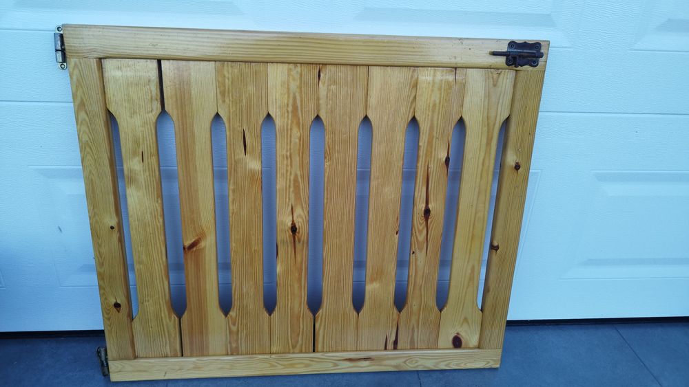 Drewniana bramka na schody!