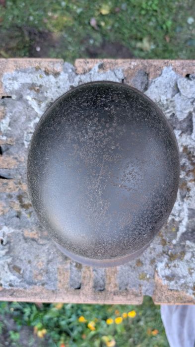Hełm niemiecki Stahlhelm M40 Luftschutz EF 64 - beaded