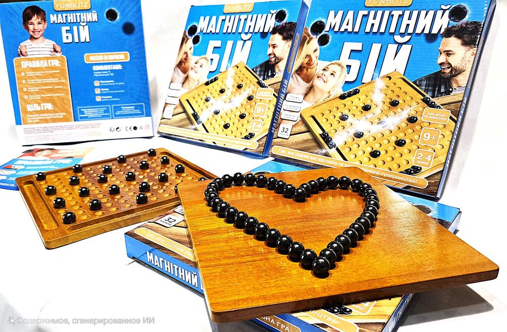Настільна гра Магнітний бій / Магнітні шахи шахмати / Поле з магнітами
