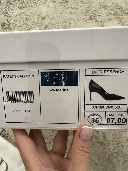 Туфлі Dior темно сині, лакована шкіра, оригінал