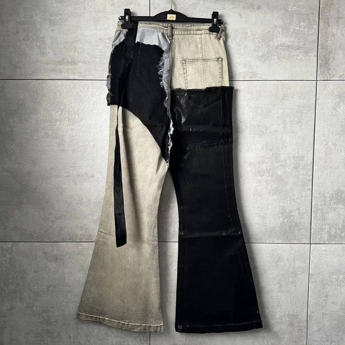 Джинсы Rick Owens waxed bootcut
