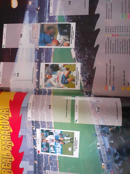 Caderneta Eurocups Stars Parade 94-95