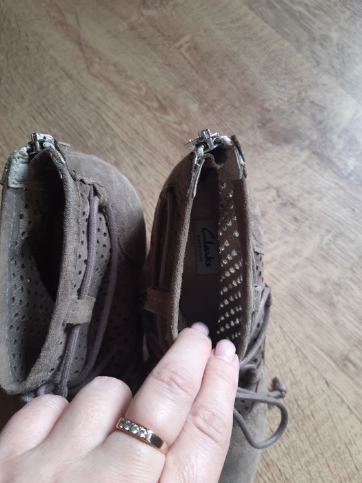 Clarks 37 botki skóra naturalna