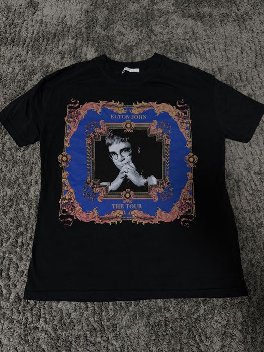 Нова жіноча чорна футболка Elton John від Zara. Розмір S