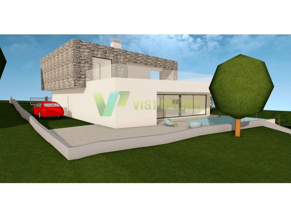 Moradia com Piscina e Arquitetura Moderna em Zona Tranquila de Port...