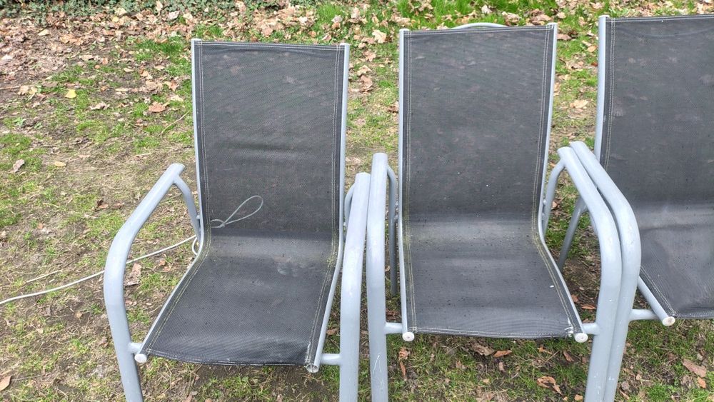 6 krzeseł ogrodowych metalowe