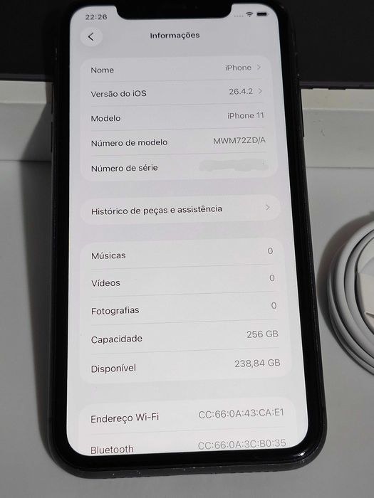 Iphone 11 256gb. 100% Bateria. Muito bom