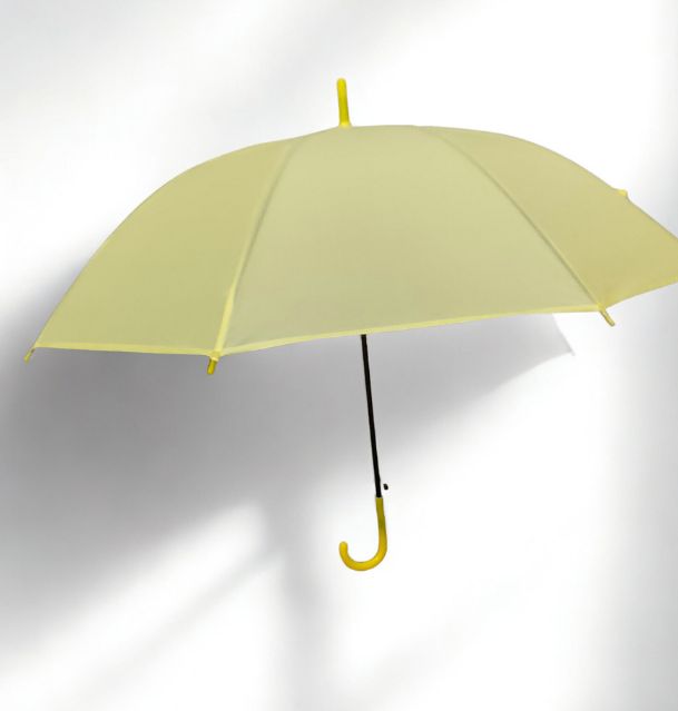 Pastelowy Parasol Damski Żółty Stylowy,  Automatyczny