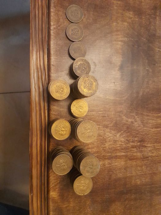 monety 5zł z PRL różne roczniki 251 szt