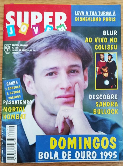 Revista Super Jovem nº149 de 1996 + poster gigante de Domingos Paciência