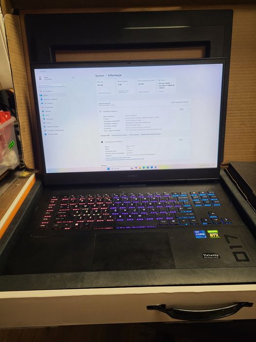 Laptop HP Omen 17-CK0103NW 17.3"  i7-11800H 16GB RAM 1TB SSD RTX3060