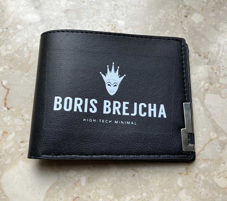Portfel Męski Slim z Motywem Boris Brejcha Skóra Eko 12 x 9,4 cm