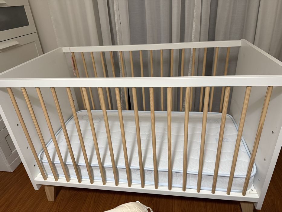 Cana berço zippy com colchão