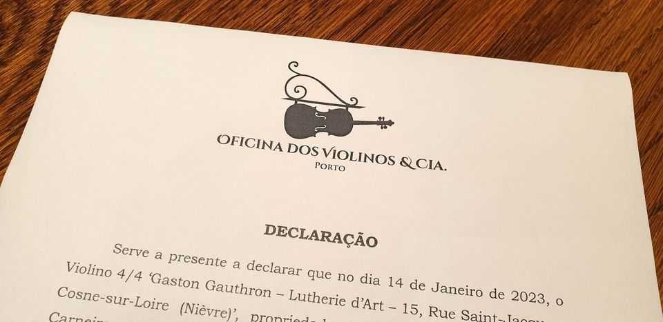 Violino Antigo 4/4, Gaston Gauthron