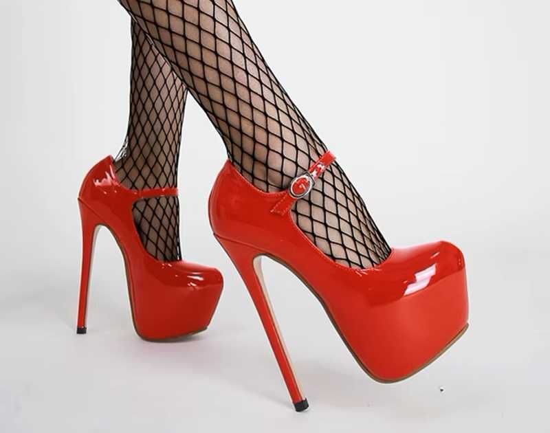 Szpilki na platformie szpilka 17 cm 2 kolory