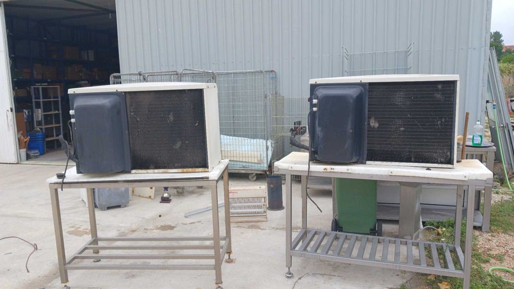 Motores exteriores e interiores câmara frigorifica.