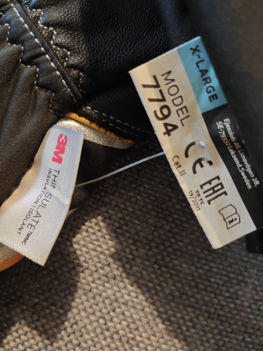 TEGRA 7794 zimowe grube robocze rekawice XL