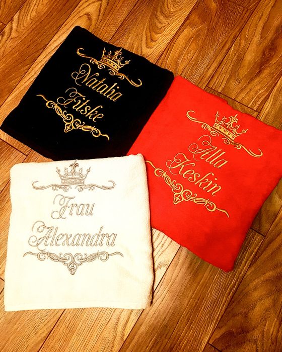 Именные халаты и махаровые именные полотенца