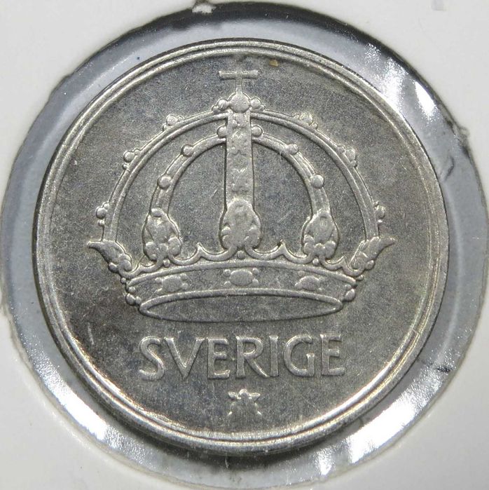 SUÉCIA - Moedas em Prata/Bilhão. . 25 ÖRE – Gustaf V / 1943, 1944, 1945, 1948, - 2€ CADA