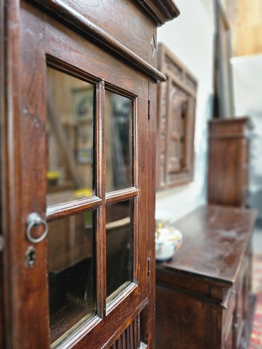 Witryna kolonialna tekowa 100 cm  # 1539 Stylowy Węgrów