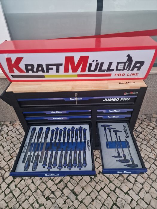 Carrinho de ferramenta XXXL JUMBO PRO 11 gavetas completas novo