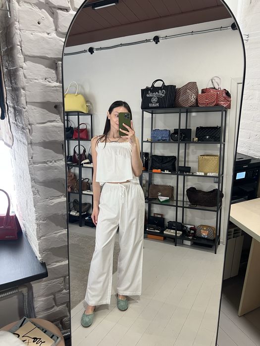 Легкий білий костюм Reformation! Розмір S! Батист! Літній!