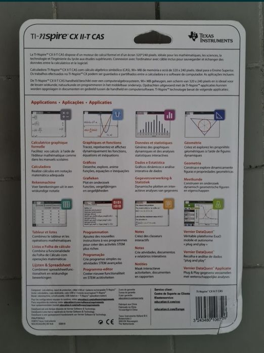 NOVA - Calculadora Gráfica Texas Instruments TI-Nspire CX II-T CAS