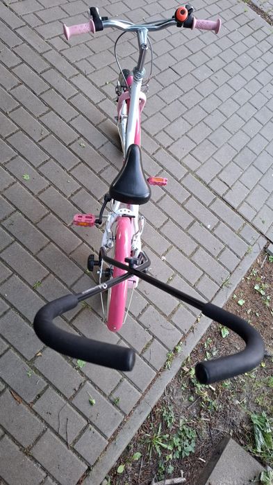 Rower do nauki dla dziewczynki B'Twin Doctor Girl 16" + rogi