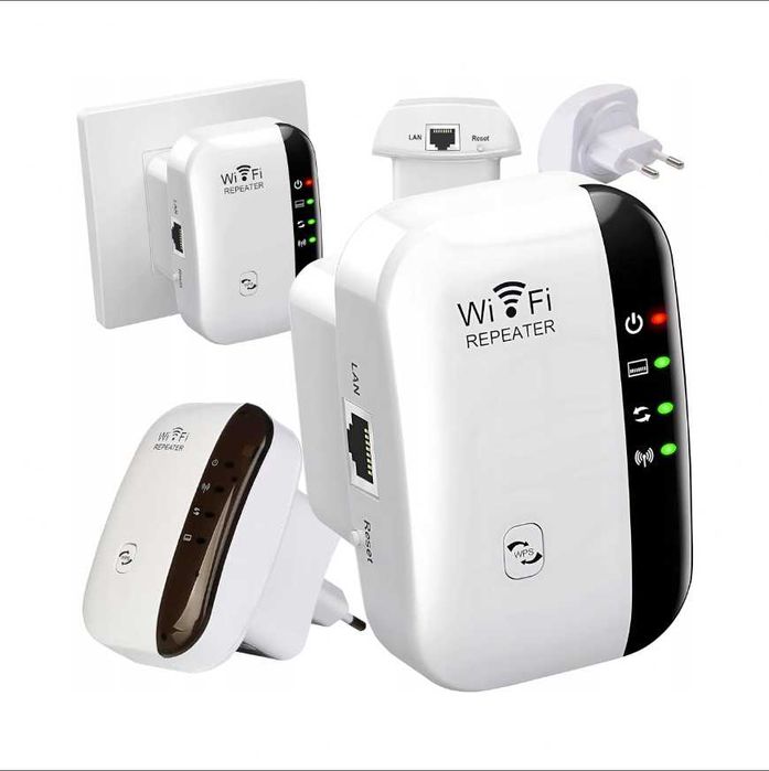 Wzmacniacz sygnału Wi-Fi NAJMOCNIEJSZY PRO 300Mbps WPS 2.4GHz