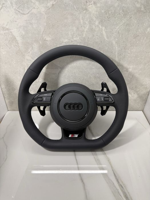Kompletna Kierownica Ścięta S Line Audi A6 C7 A7 A4 B8 A5 A3 8V z airbagiem