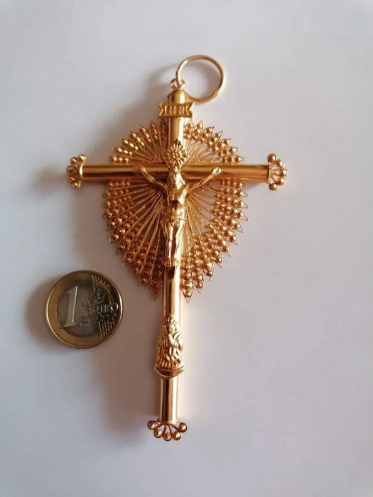 Magnífico CRUCIFIXO Antigo OURO