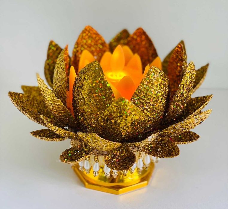 Świeca LED Kwiat Lotosu – lampa dekoracyjna