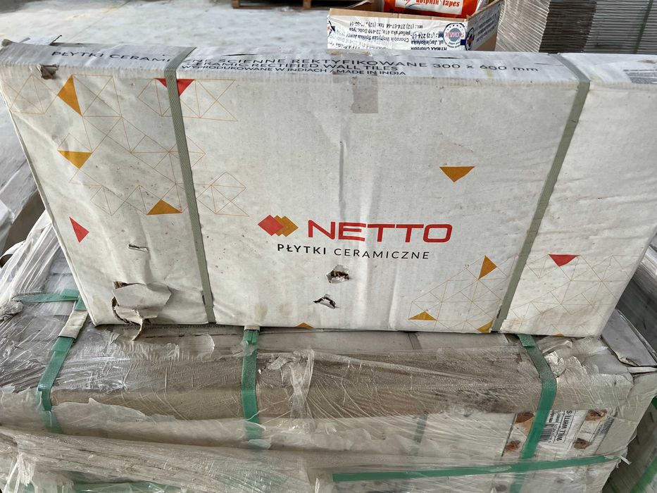 Płytki ceramiczne ścienne BIAŁe,  NETTO WALL WHITE SHINY 30x60cm GAT 1