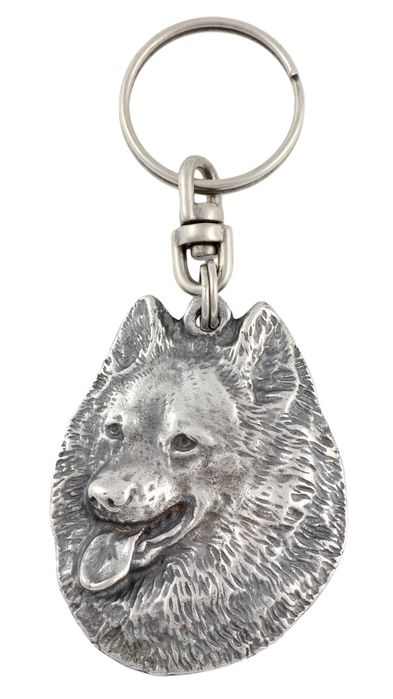 Szpic brelok do kluczy posrebrzany Art-Dog