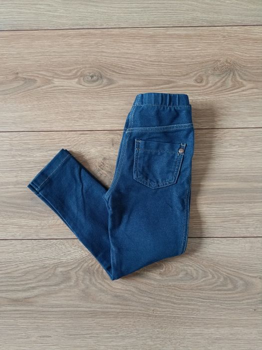 Spodnie jeansowe dziewczęce legginsy getry jeggins Next 104