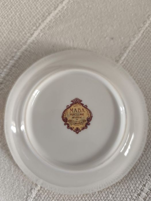 Serviço de porcelana de sobremesa Limoges