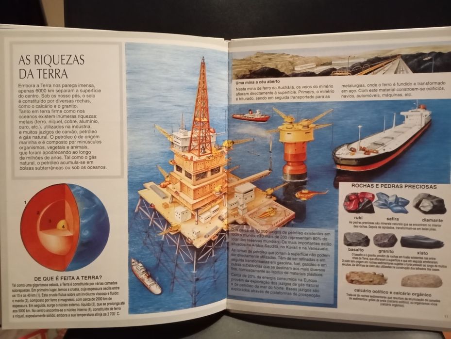 Livro "A terra - enciclopédia por imagens"