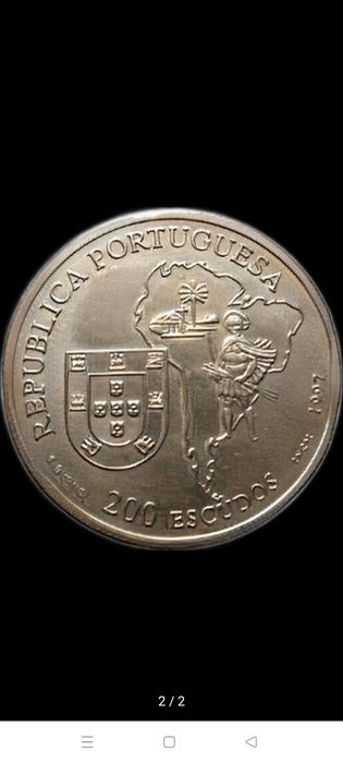Moeda 200 Escudos VIII Série Descobrimentos A Missionação Cristã