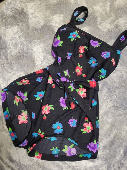 Стильний закритий купальник вінтажний asos слитный закрытый квітковий