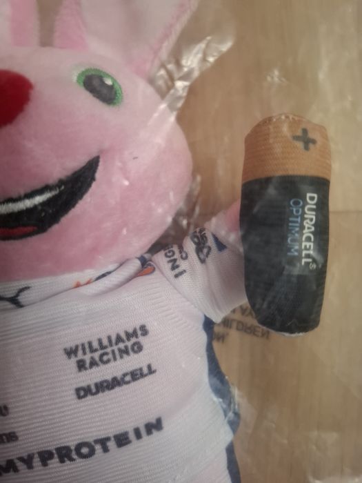 Pluszak Duracell F1, króliczek, Williams Racing