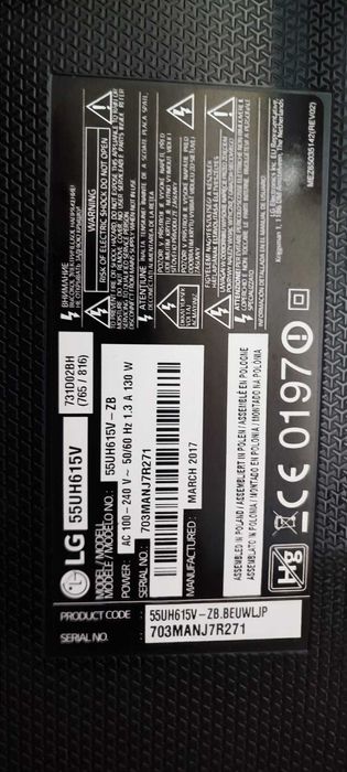 Placas e Colunas TV LG 55 Polegadas 55UH615V