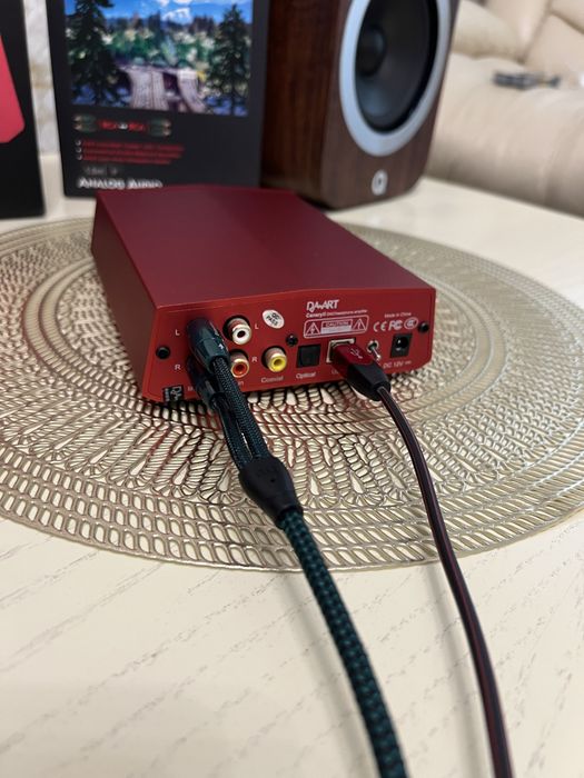 ЦАП и усилитель для наушников YuLong DAART Canary II + фирменный кабель AudioQuest - Готовый комплект для качественного звука с ПК, MacBook, iPhone