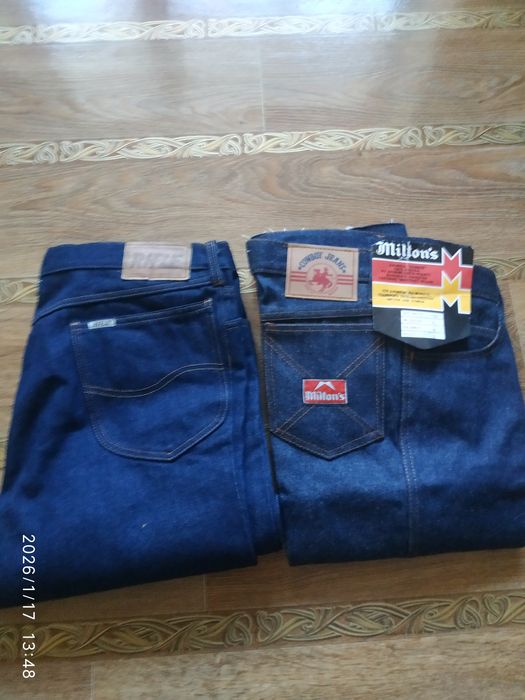 Винтажные женские джинсы Rifle и унисекс Milton's Cowboy Jeans.