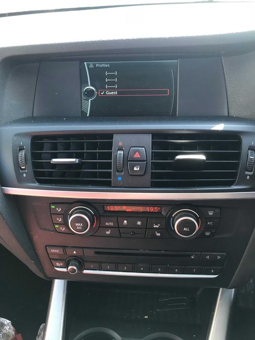 BMW x5 x6 E70 E71 X3 F25  панель блок климата подрулевой шлейф гитара