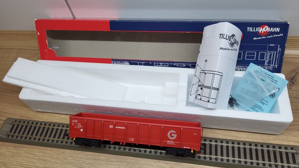 Tillig 76504 wagon węglarka Eanos DB SCHENKER na PKP H0 2010r. RARYTAS