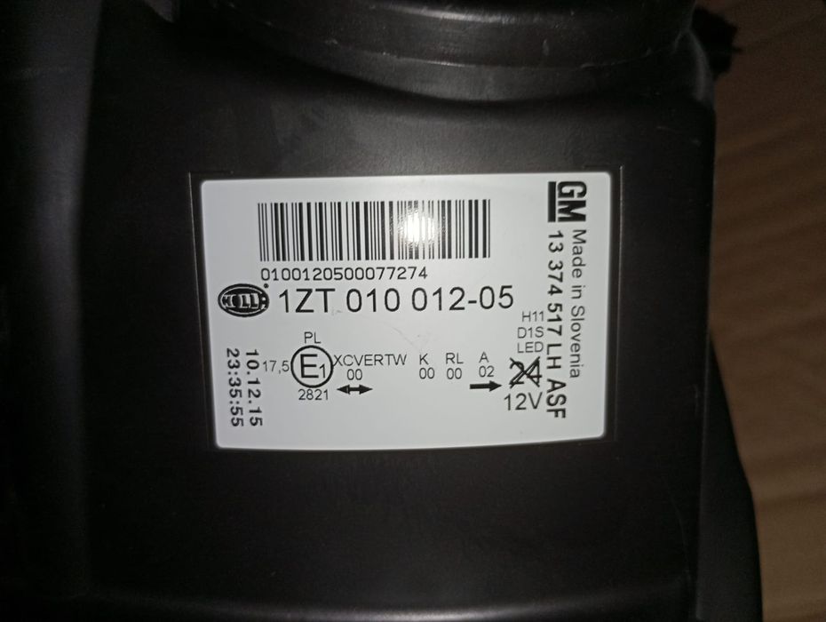 Farol Esquerdo Opel Astra J