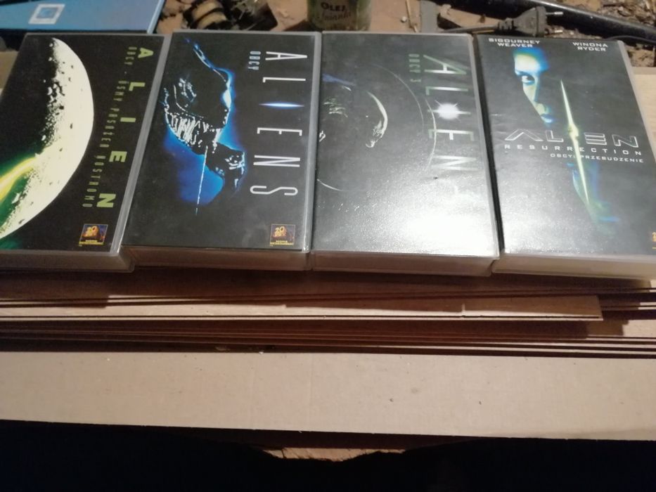 Zestaw VHS alien wszystkie części oryginalne opakowanie