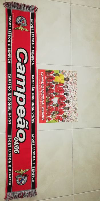 Cachecol e Poster do Benfica Campeão Nacional 2004